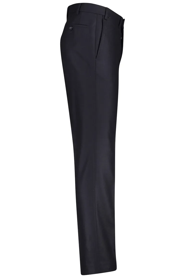 Hiltl wollen pantalon donkerblauw effen