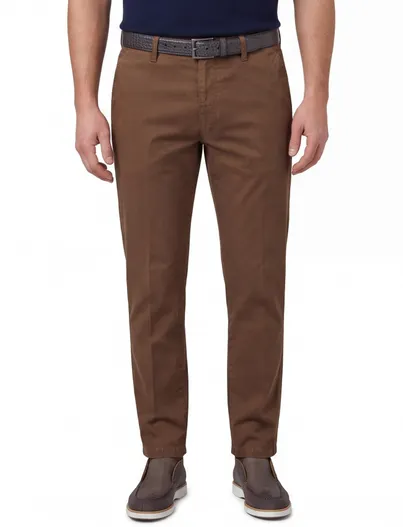 M.E.N.S. M.E.N.S. broek Madison effen bruin