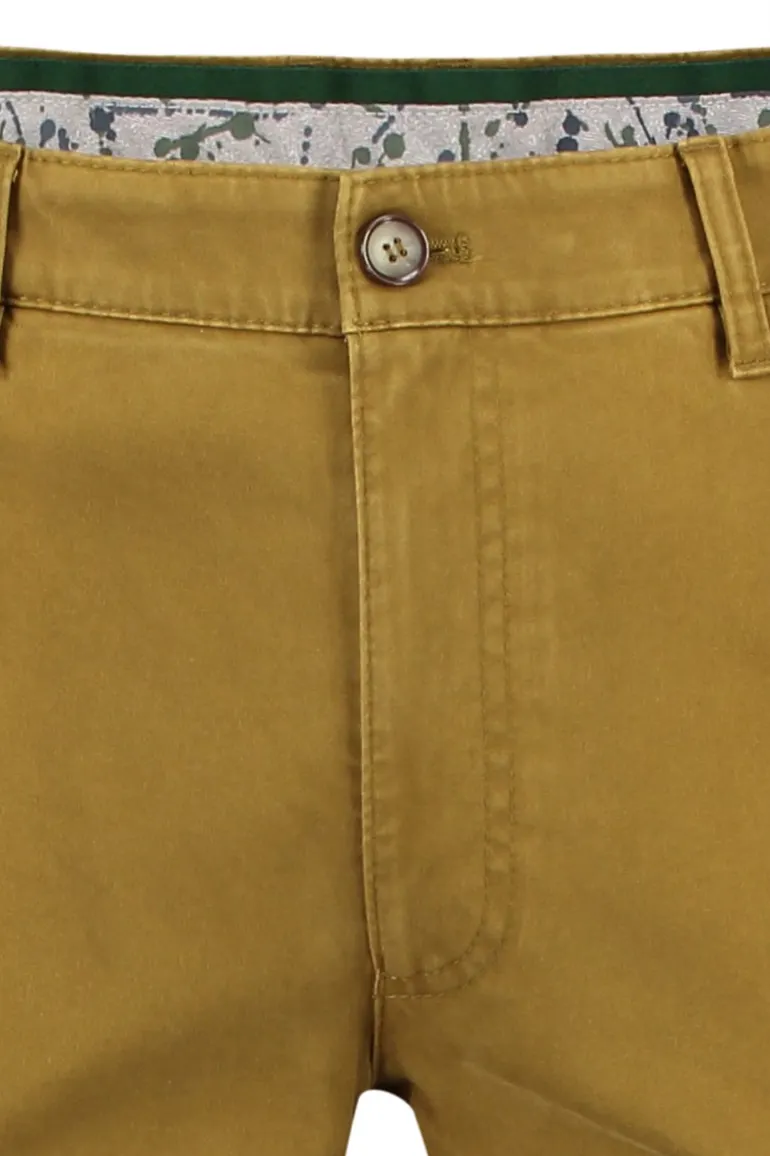 M.E.N.S. pantalon Madison donkergeel