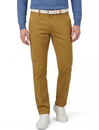 M.E.N.S. M.E.N.S. pantalon Madison donkergeel