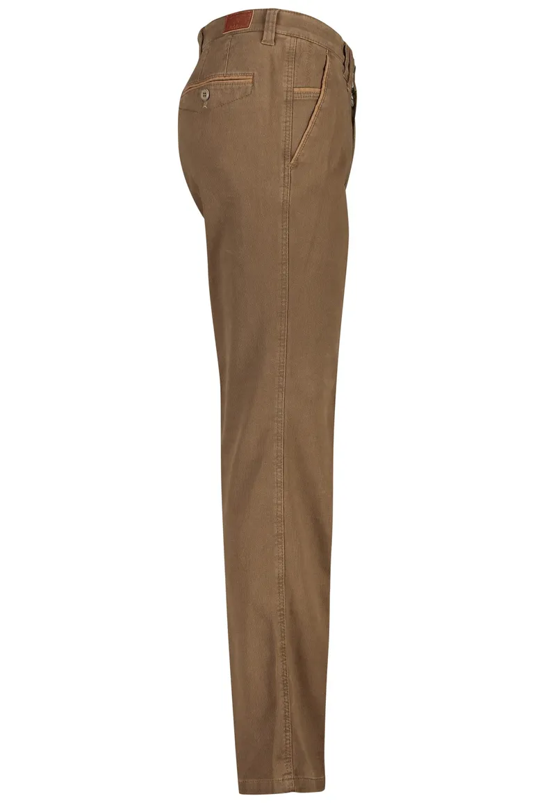 M.E.N.S. Meran katoenen chino bruin