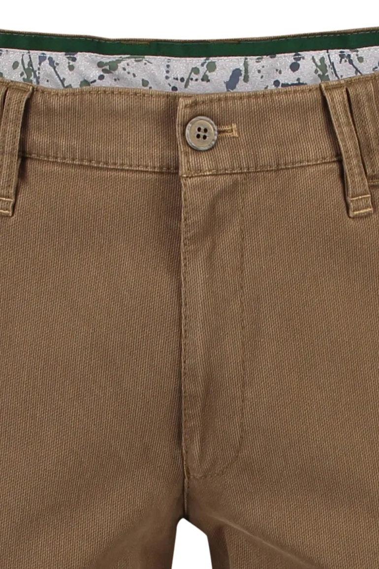 M.E.N.S. Meran katoenen chino bruin