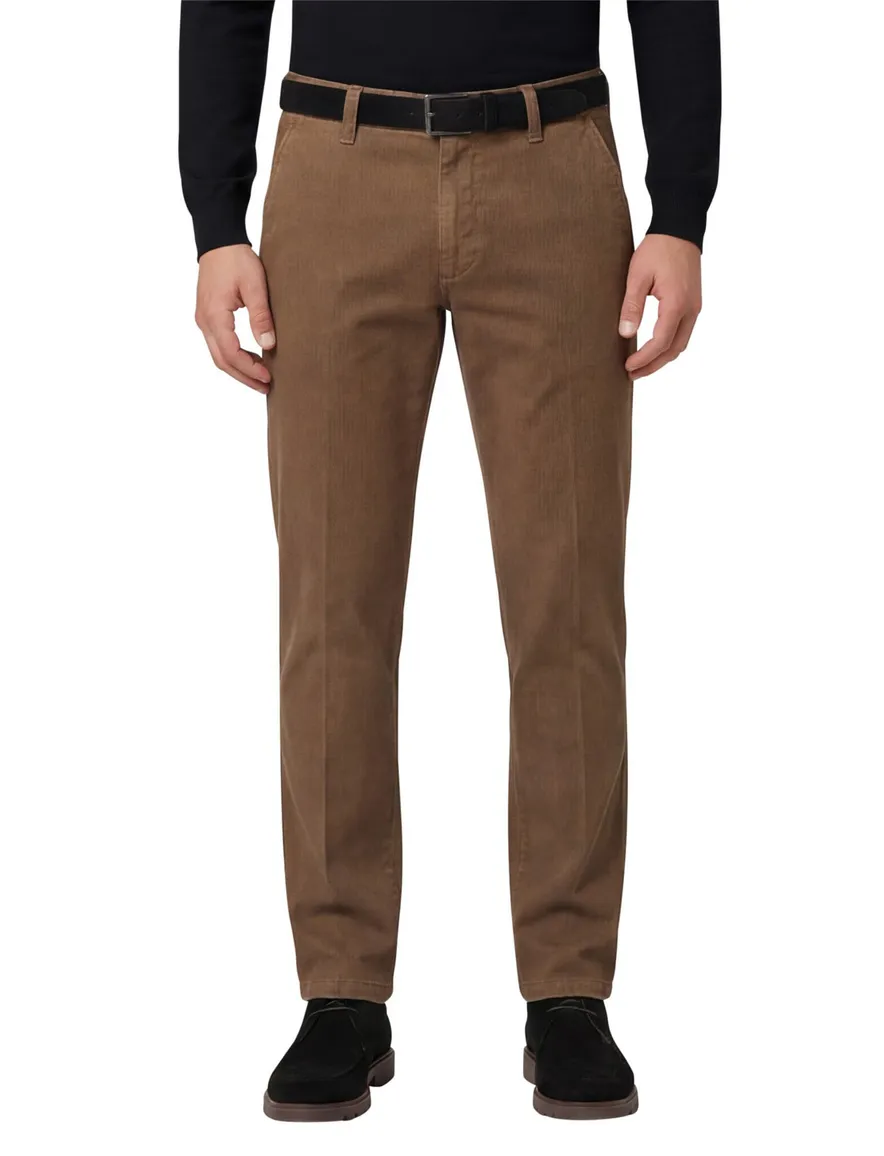 M.E.N.S. Meran katoenen chino bruin