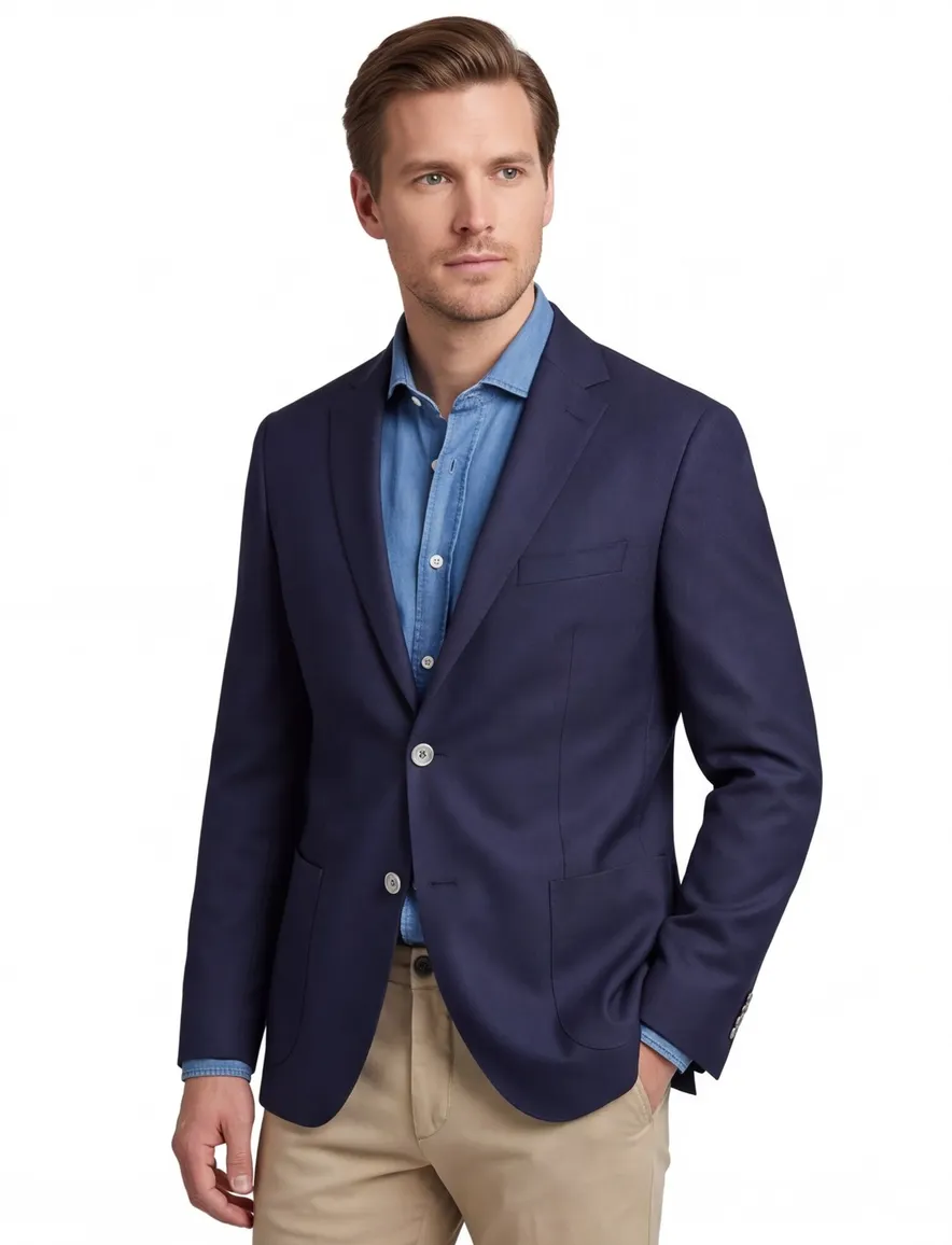 Eduard Dressler colbert Sendrik donkerblauw
