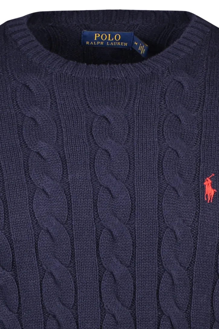 Ralph Lauren kabeltrui navy