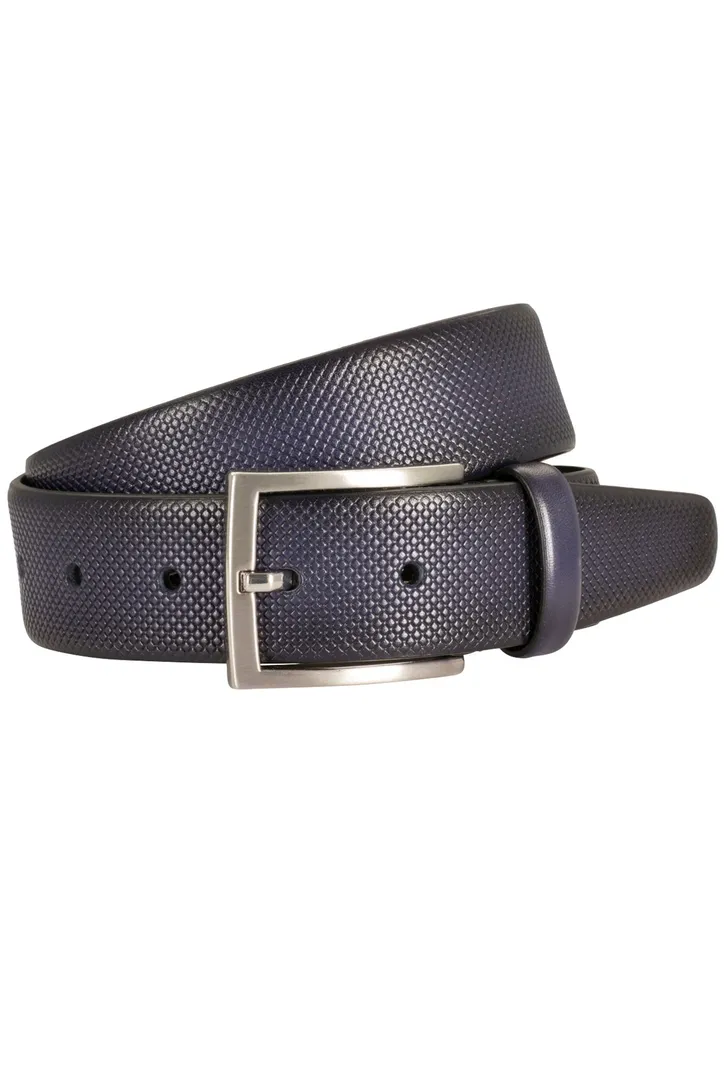 riem Lindenmann effen donkerblauw structuur