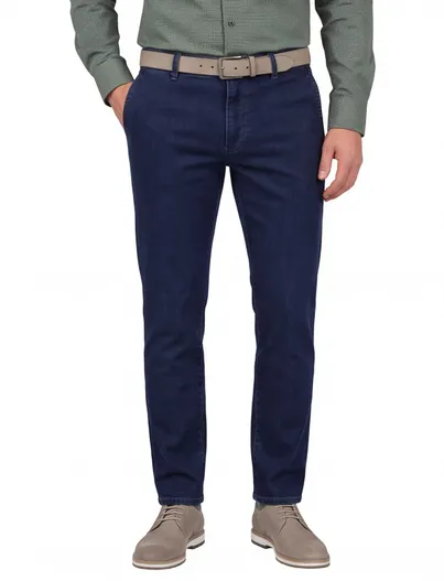 M.E.N.S. M.E.N.S. Madison U chino blauw denim