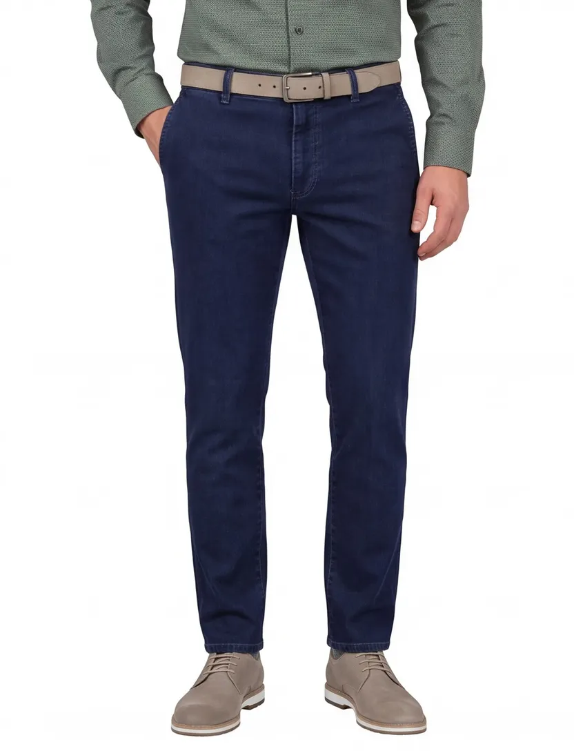 M.E.N.S. Madison U chino blauw denim