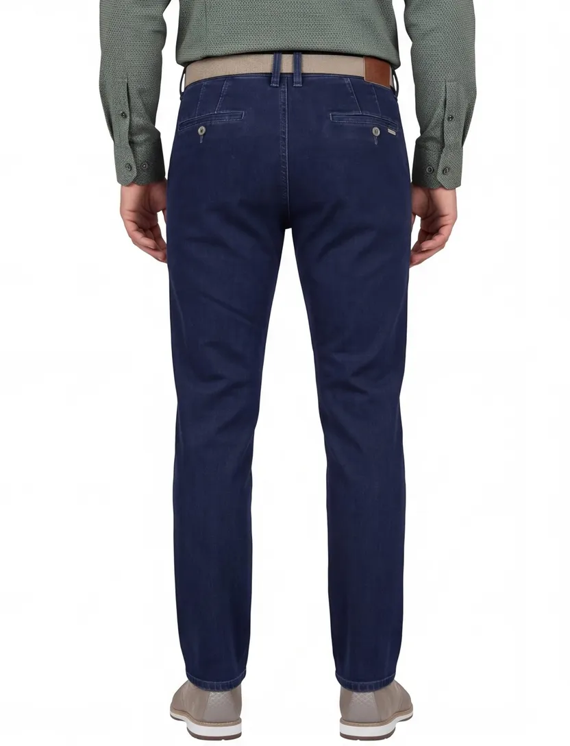 M.E.N.S. Madison U chino blauw denim