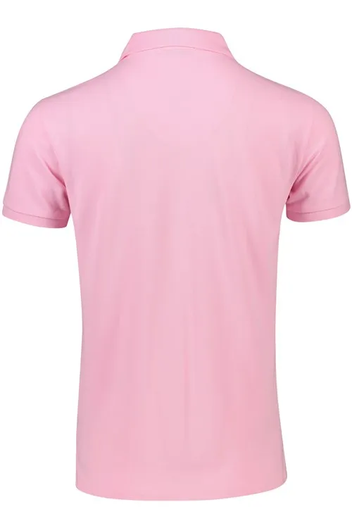 Roze polo Ralph Lauren Custom Slim Fit