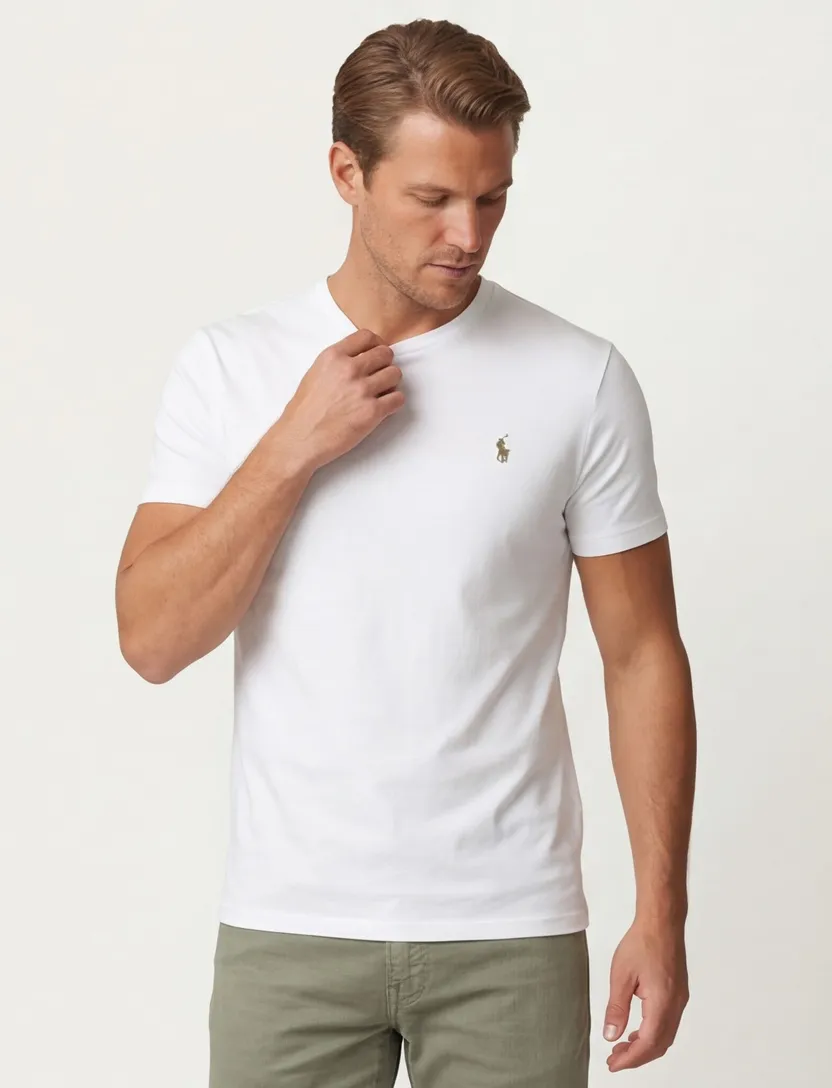 Ralph Lauren t-shirt wit ronde hals