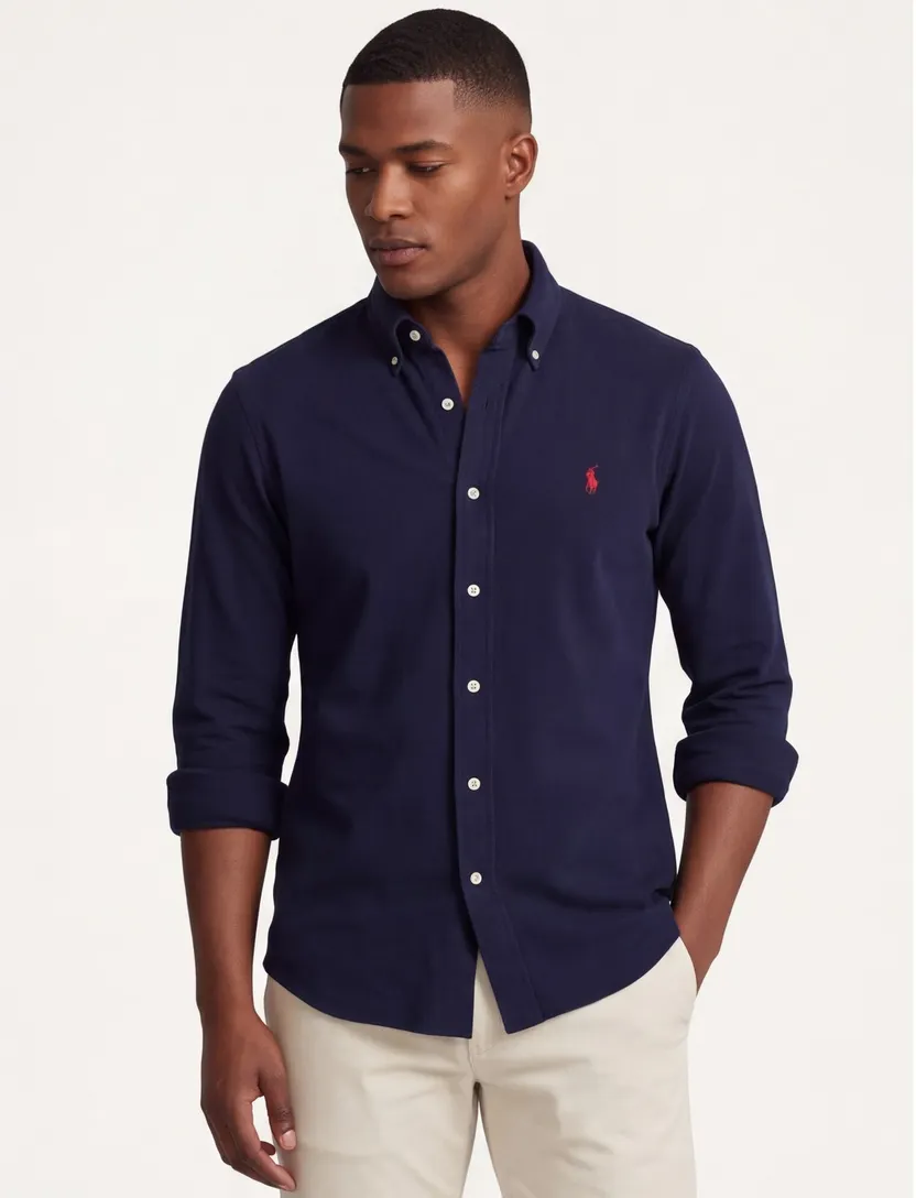 Polo Ralph Lauren trui Big & Tall donkerblauw effen