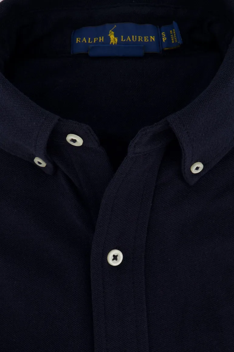 Big & Tall trui Polo Ralph Lauren donkerblauw effen