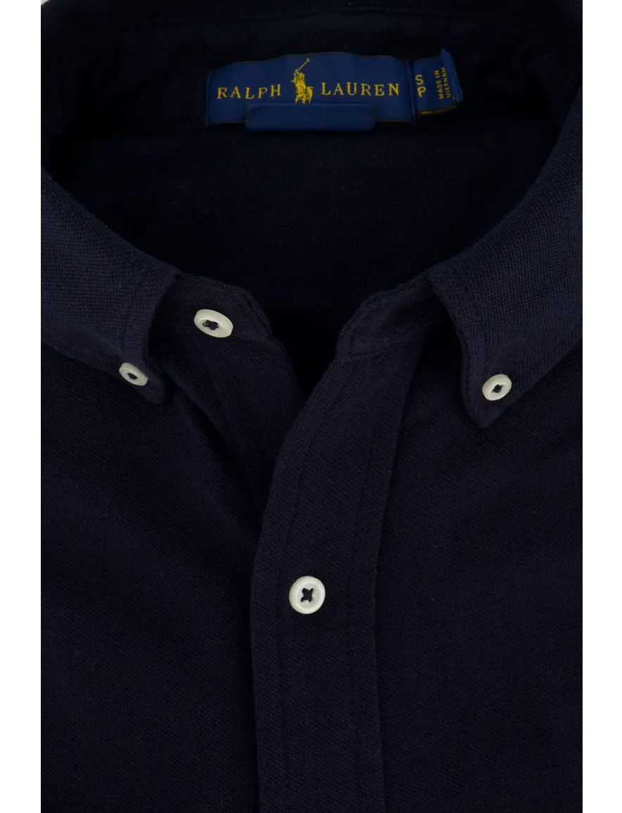 Big & Tall trui Polo Ralph Lauren donkerblauw effen