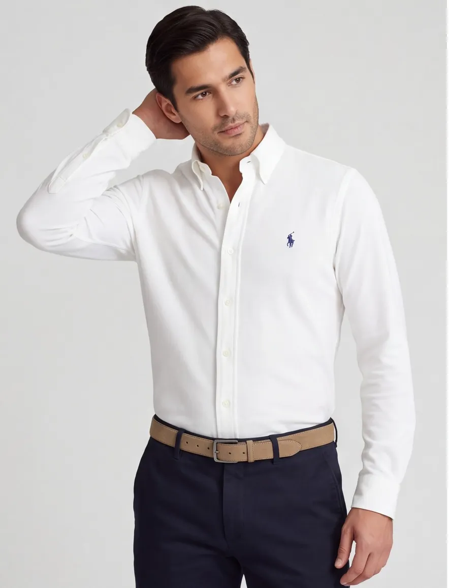 Overhemd Ralph Lauren wit Big & Tall
