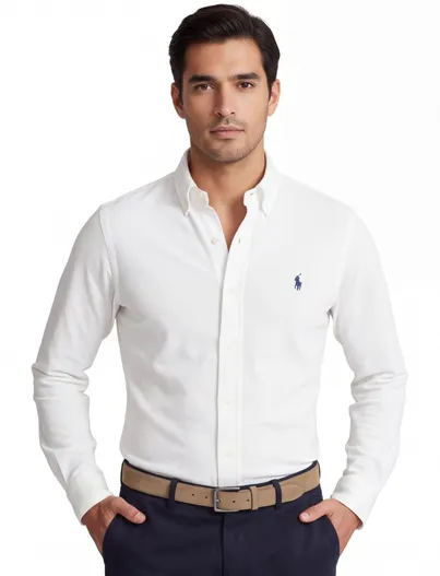 Polo Ralph Lauren Overhemd Ralph Lauren wit Big & Tall