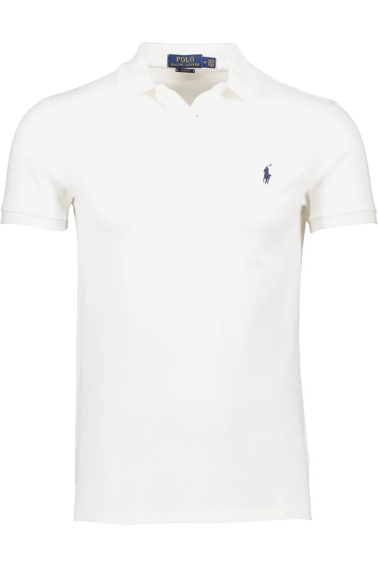 Poloshirt Ralph Lauren wit Big & Tall blauw logo