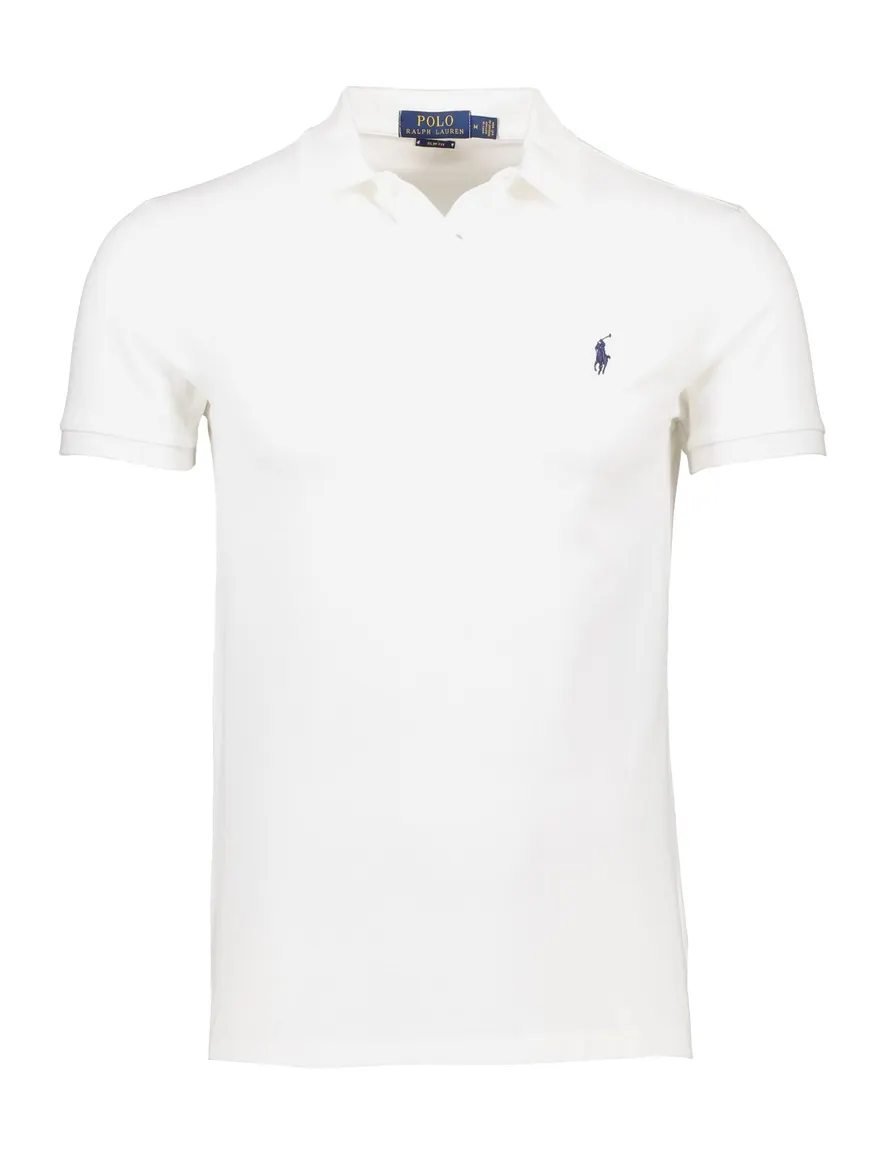 Poloshirt Ralph Lauren wit Big & Tall blauw logo