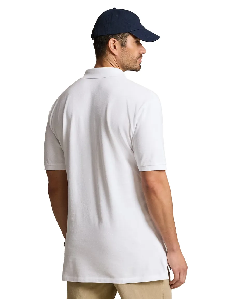 Poloshirt Ralph Lauren wit Big & Tall blauw logo