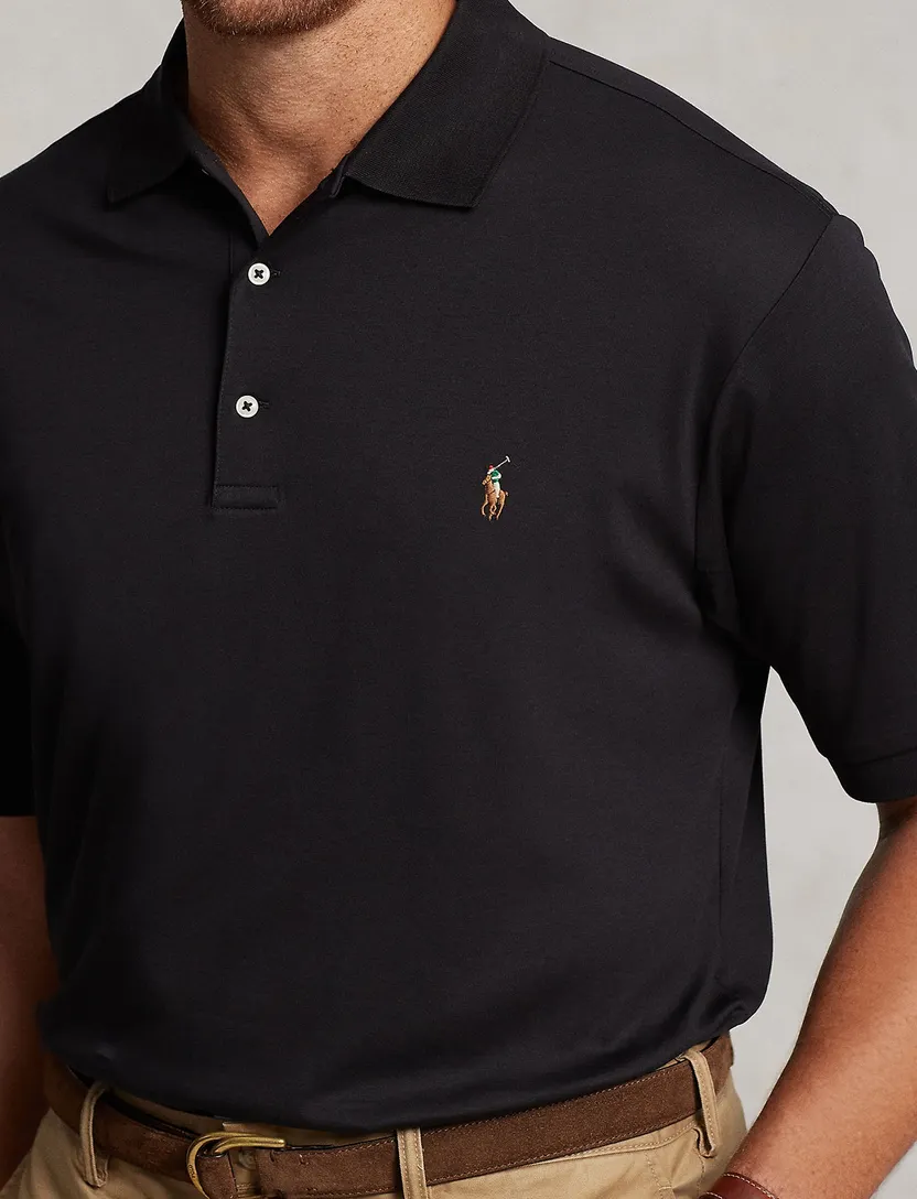 Polo Ralph Lauren Big & Tall poloshirt zwart
