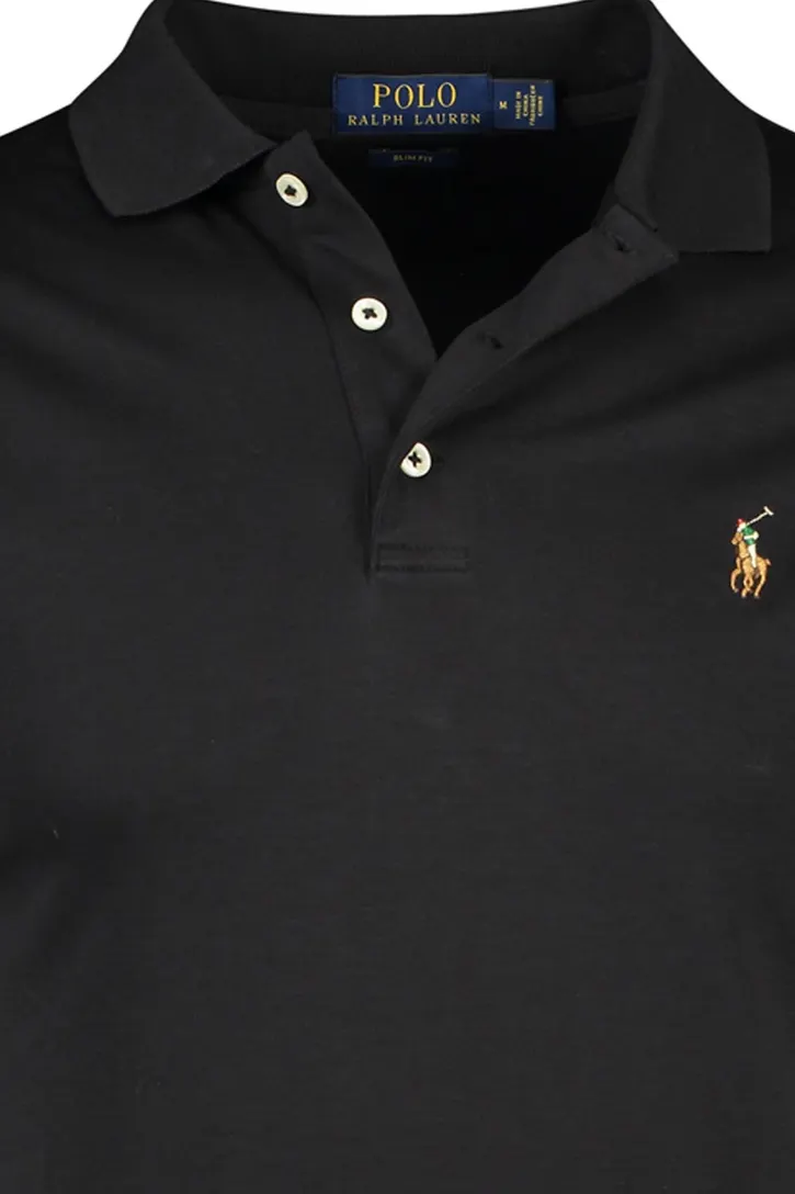 Polo Ralph Lauren Big & Tall poloshirt zwart