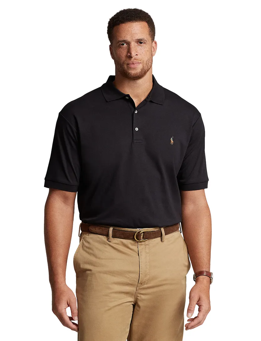 Polo Ralph Lauren Big & Tall poloshirt zwart