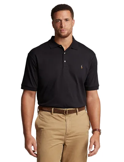 Polo Ralph Lauren Zwart poloshirt Polo Ralph Lauren Big & Tall piqué