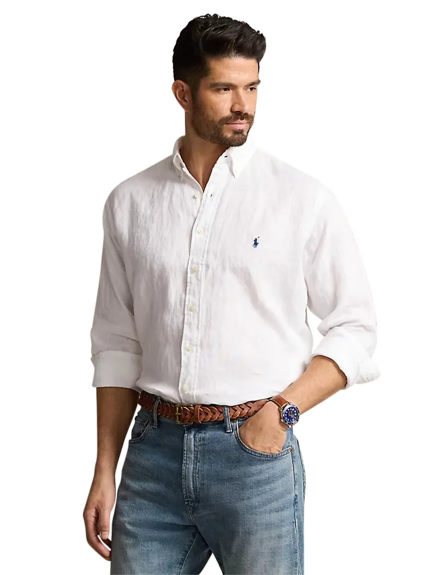 Overhemd Polo Ralph Lauren wit Big & Tall