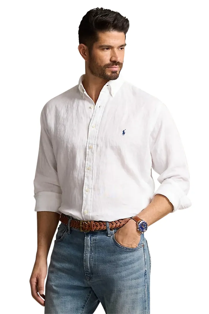 Ralph Lauren wit Big & Tall overhemd