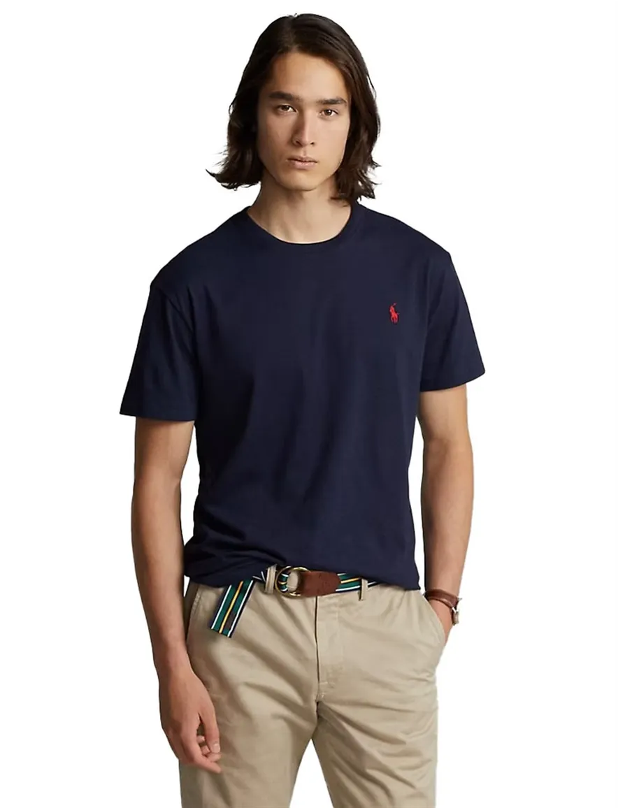 Ralph Lauren T-shirt borstzak Big & Tall donkerblauw