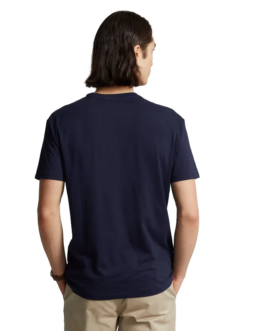 Ralph Lauren T-shirt borstzak Big & Tall donkerblauw