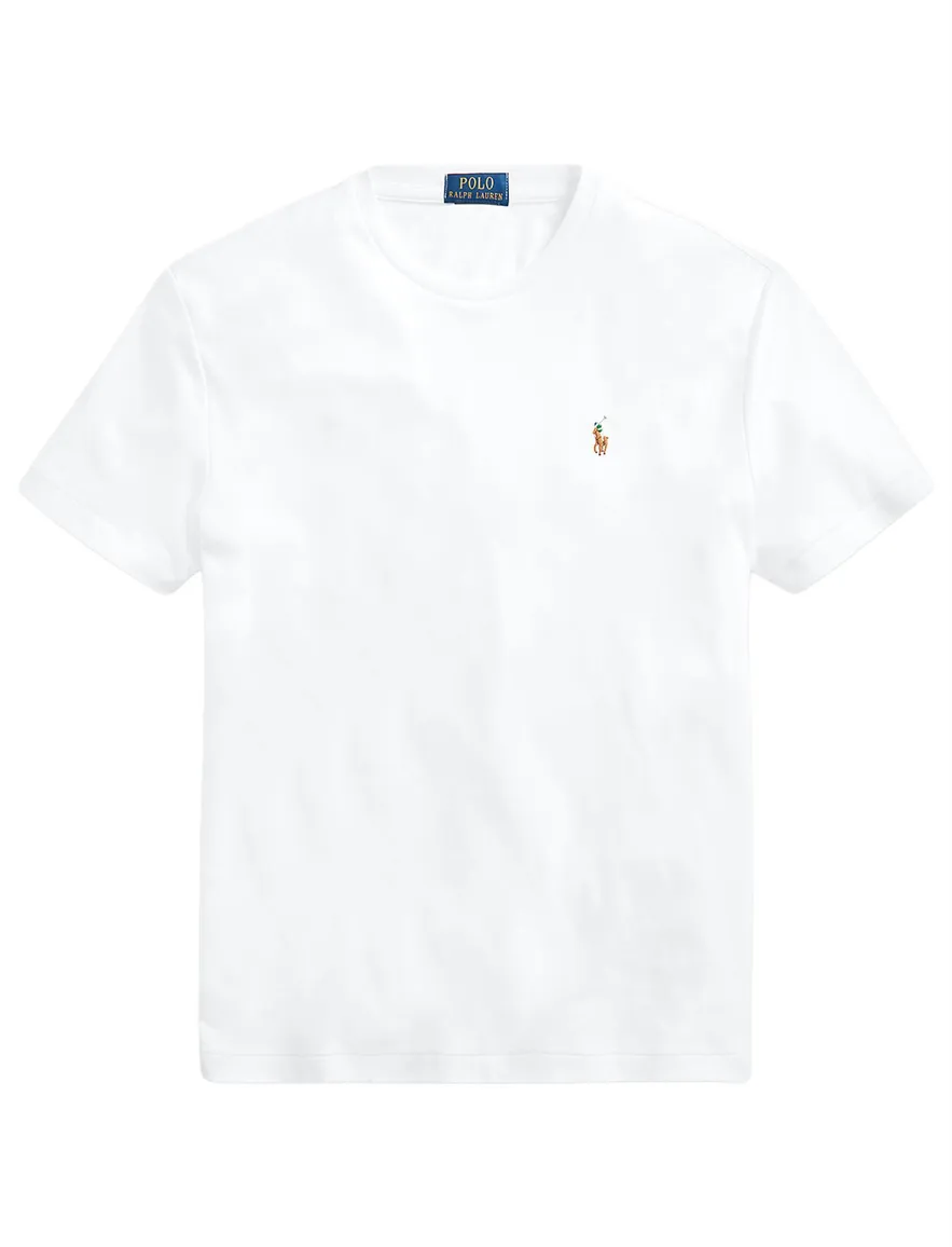 Polo Ralph Lauren t-shirt effen wit Big & Tall