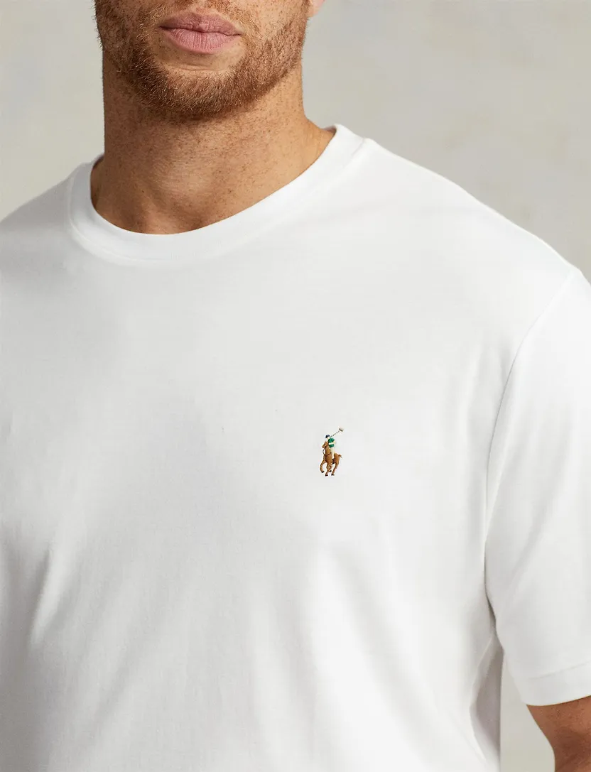 Wit wijde fit t-shirt Big & Tall Polo Ralph Lauren