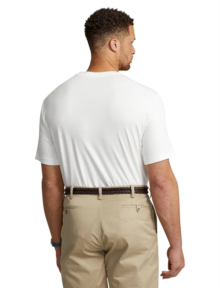 Polo Ralph Lauren t-shirt effen wit Big & Tall