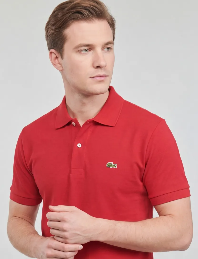 Lacoste poloshirt Classic Fit rood