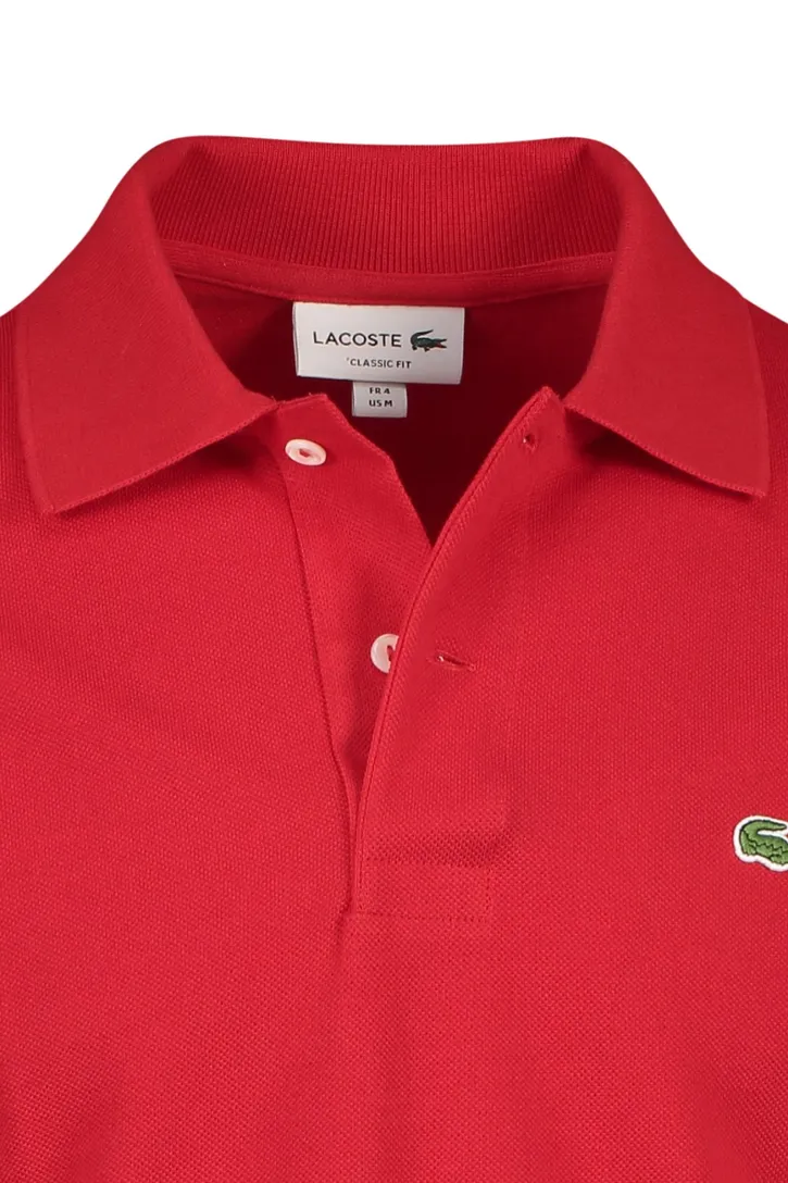 Lacoste poloshirt Classic Fit rood