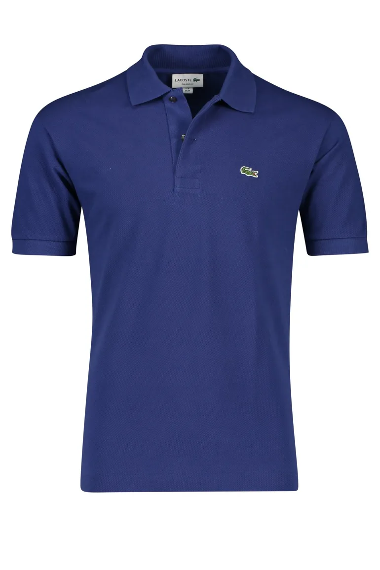 Poloshirt Lacoste donkerblauw katoen wijde fit