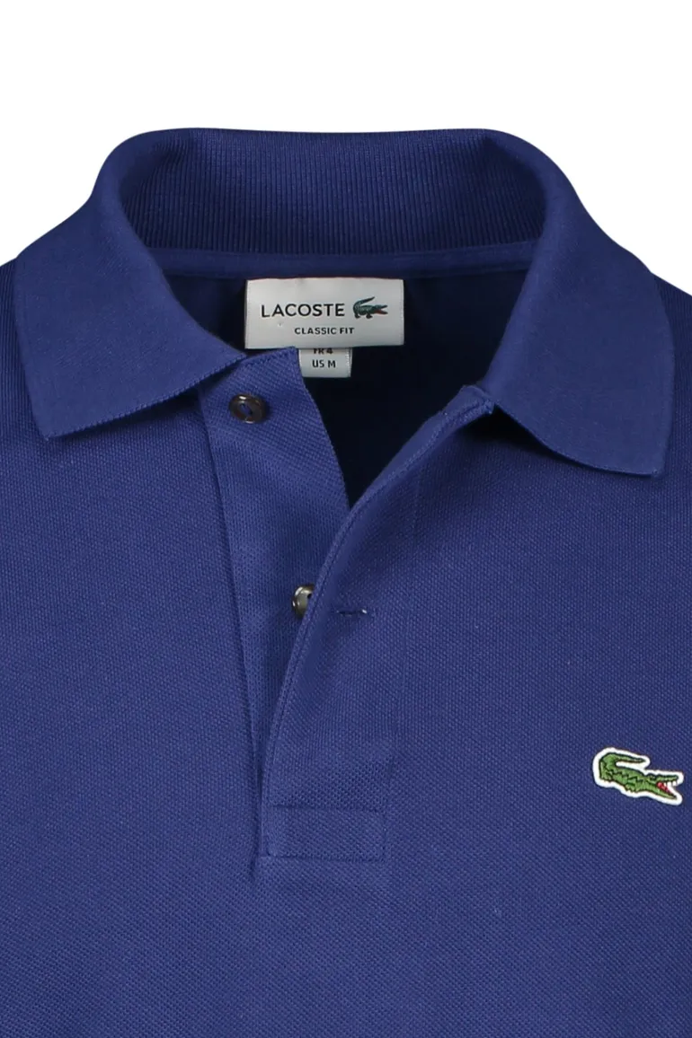 Poloshirt Lacoste donkerblauw katoen wijde fit