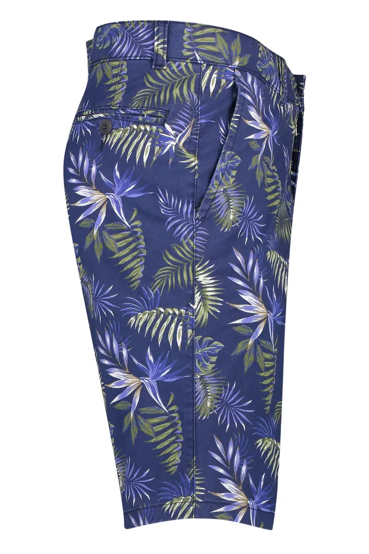 Portofino korte broek Everton donkerblauw geprint