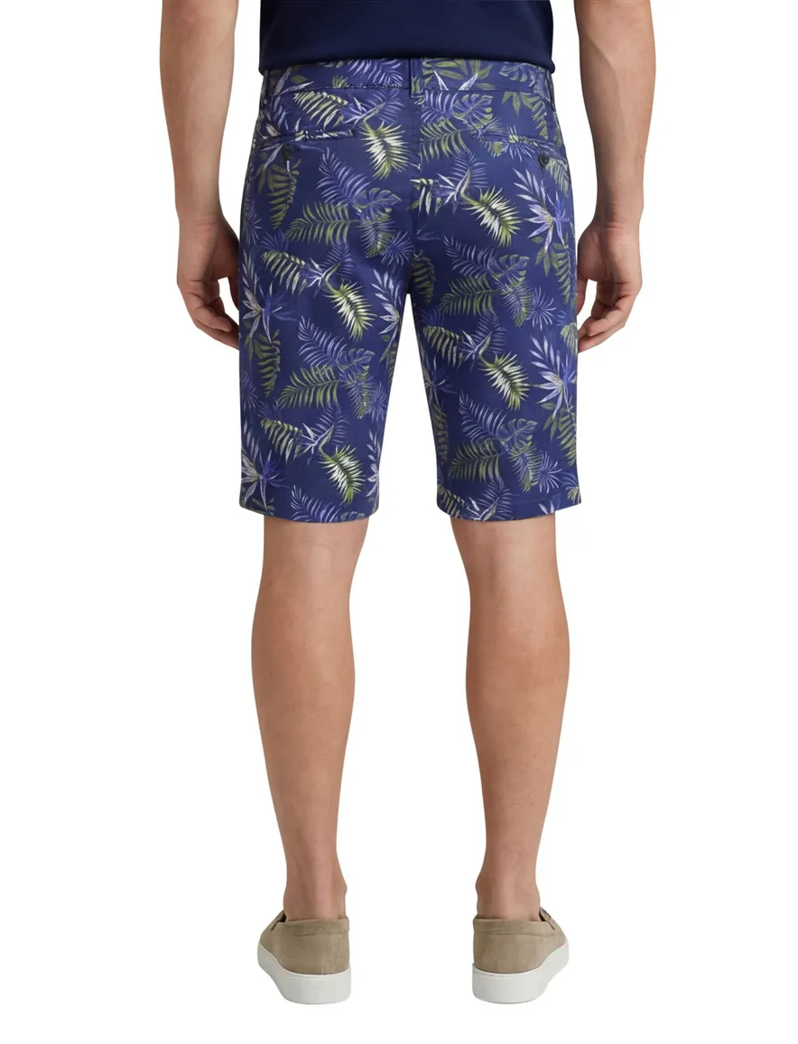Bermuda donkerblauw bladeren Portofino Everton