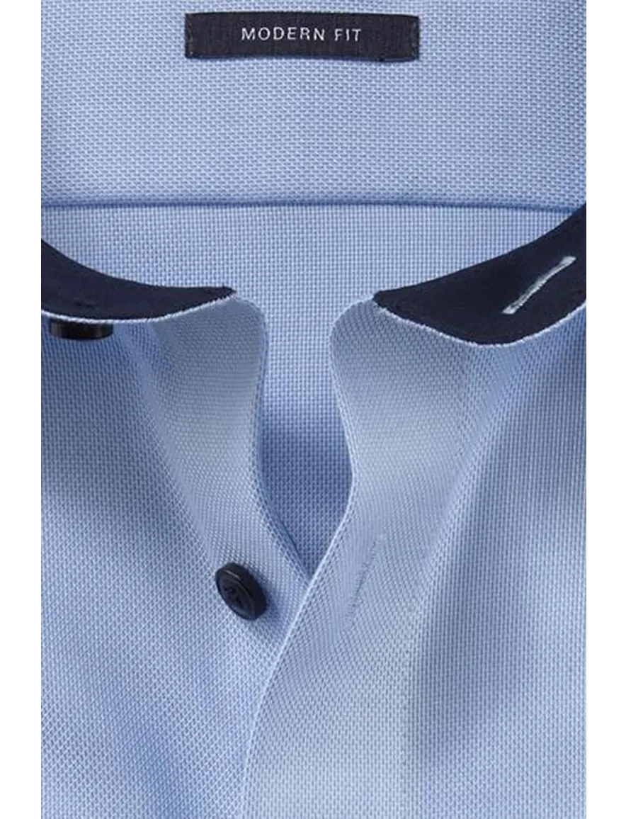 Strijkvrij Olymp overhemd blauw Modern Fit