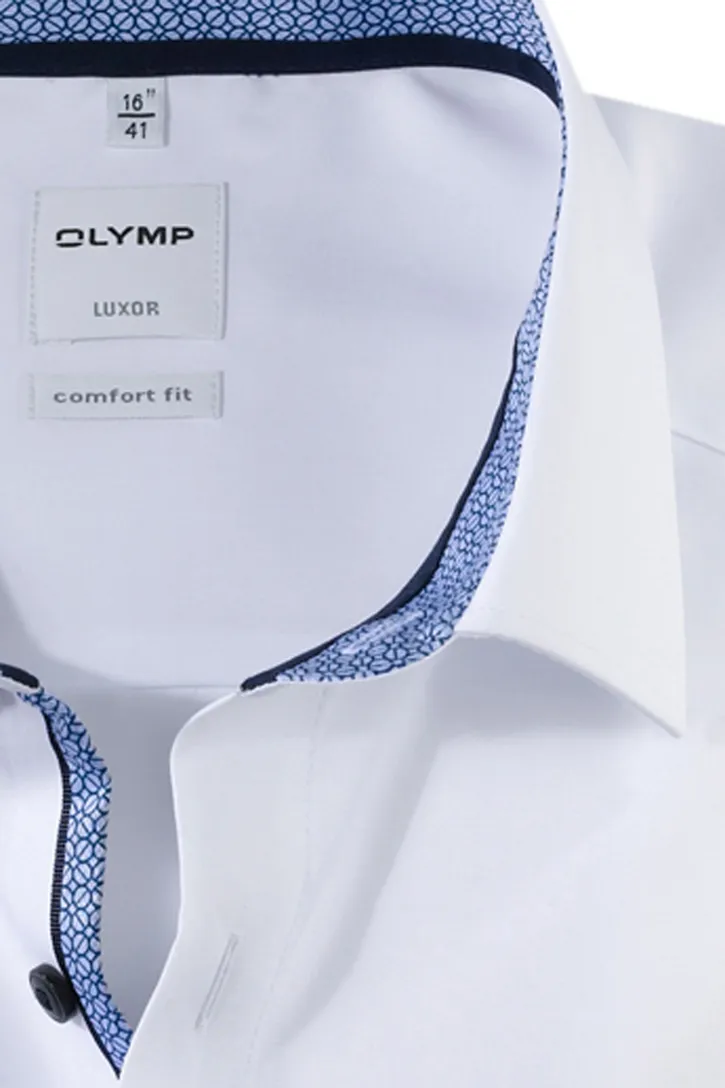 Overhemd Oymp wit Comfort Fit strijkvrij