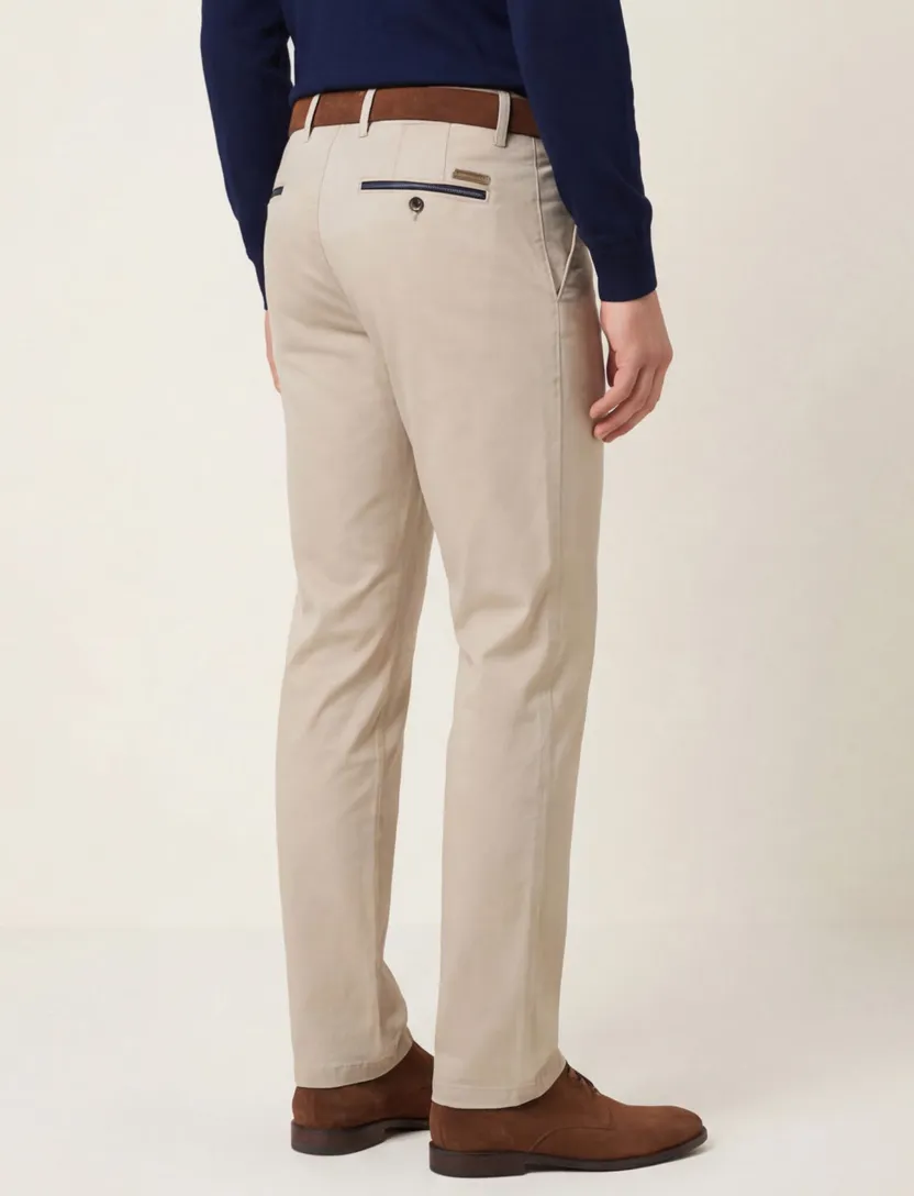 katoenen broek Gardeur Benny beige