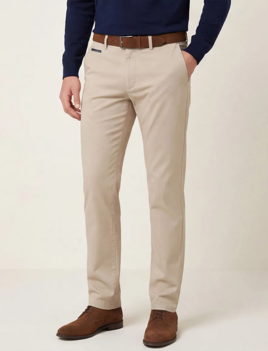 Gardeur Benny katoenen broek beige