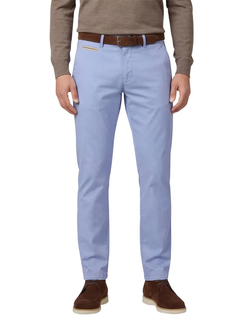Chino Gardeur Benny-S lichtblauw