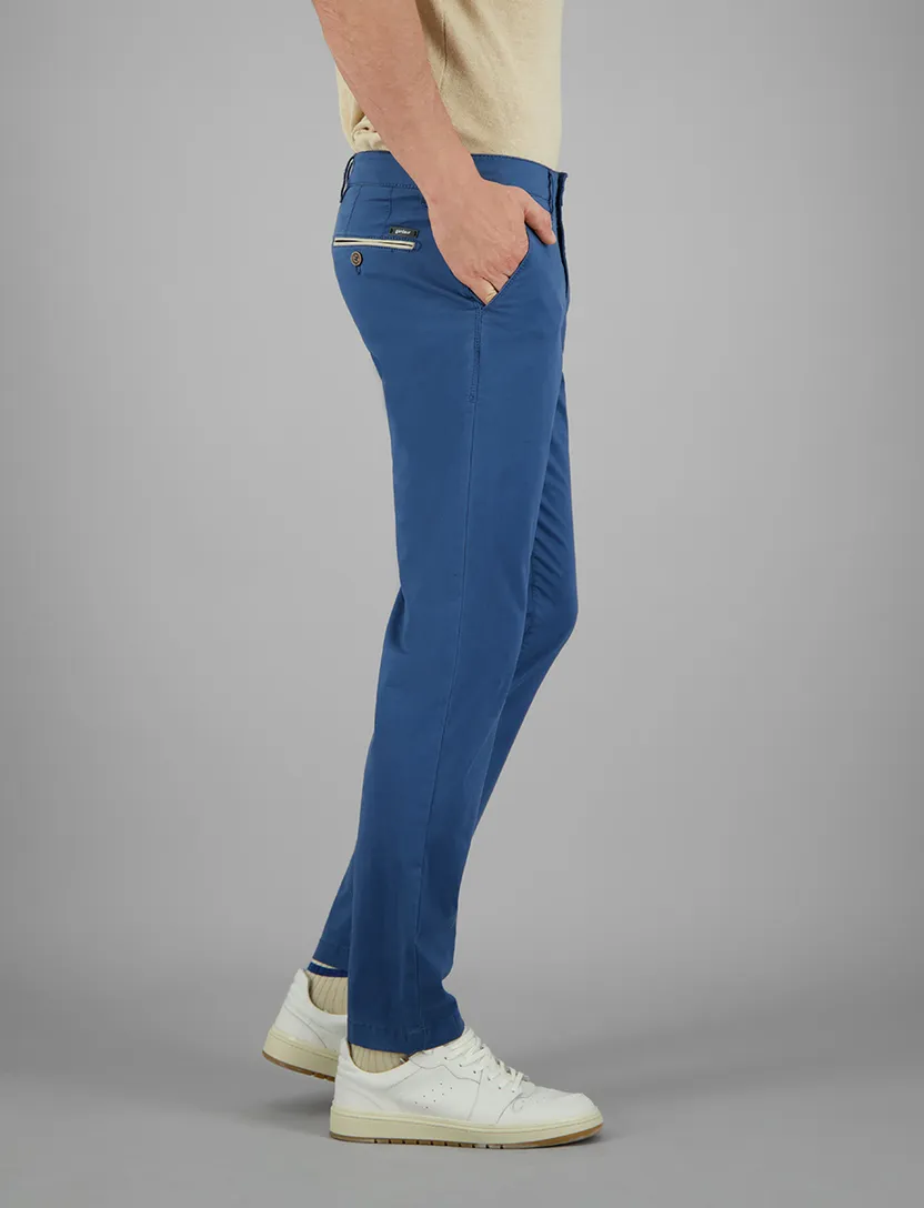 katoenen broek Gardeur Benny blauw