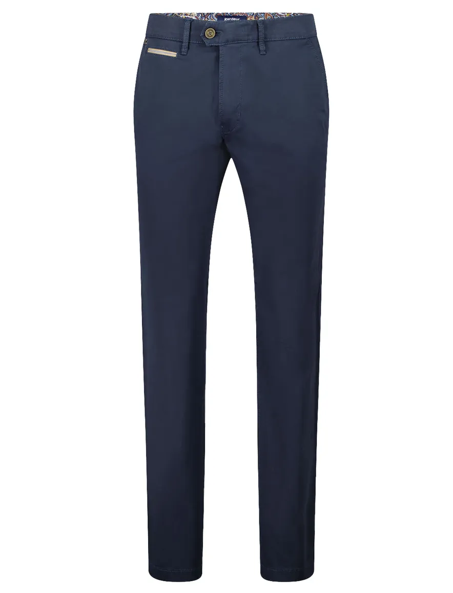 katoenen broek donkerblauw Gardeur Benny