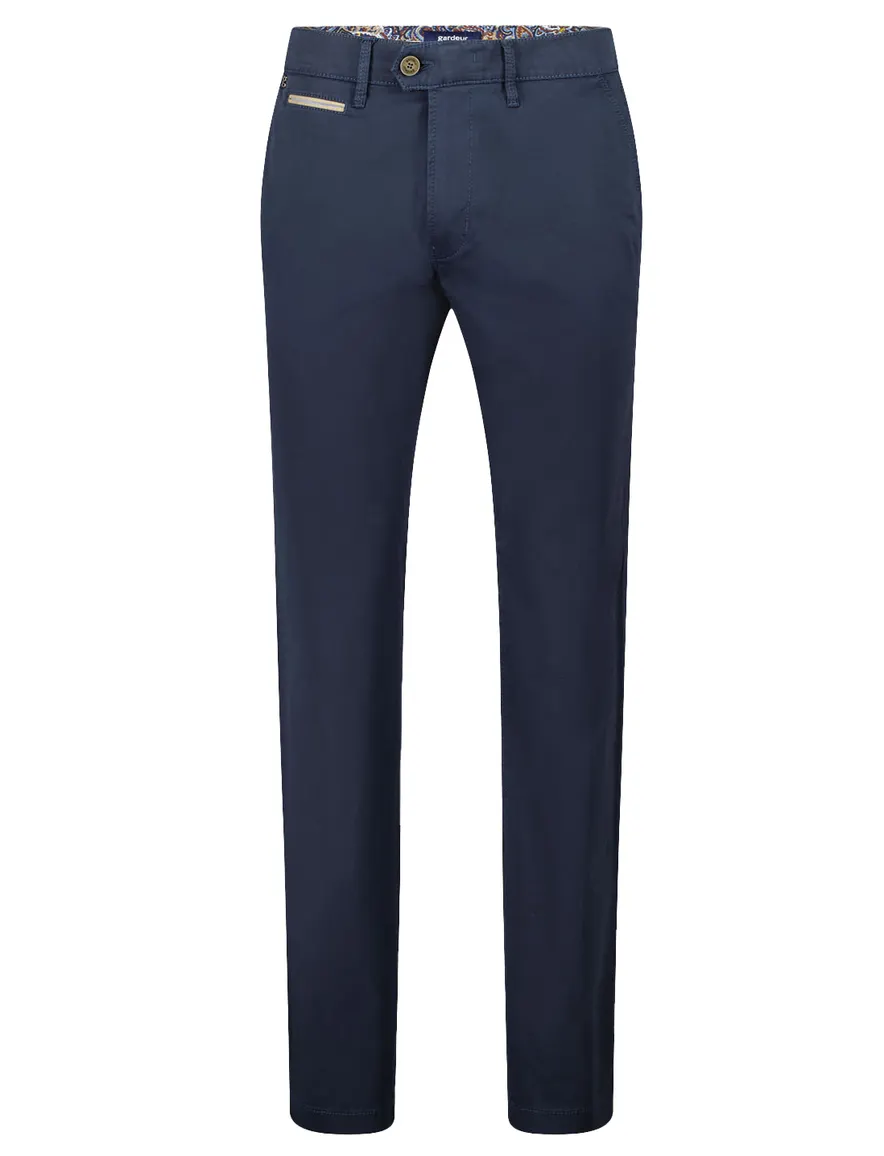 katoenen broek donkerblauw Gardeur Benny