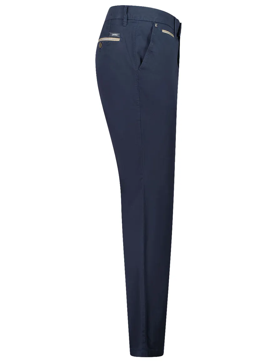 katoenen broek donkerblauw Gardeur Benny