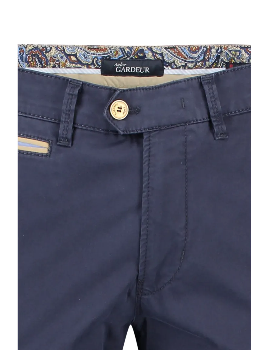 katoenen broek donkerblauw Gardeur Benny